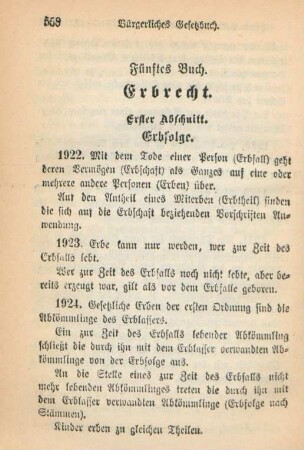 Fünftes Buch. Erbrecht