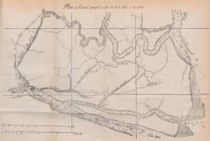 Plan du Canal projeté entre le Cua-tieu et le Vaico