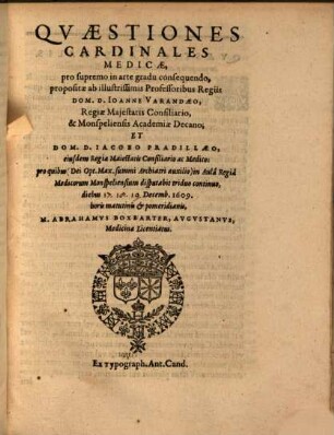 Quaestiones medicae