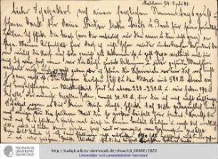 Postkarte vom 24.07.1908