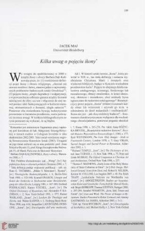 70: Kilka uwag o pojęciu ikony
