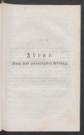 Ilias. Drey und zwanzigster Gesang