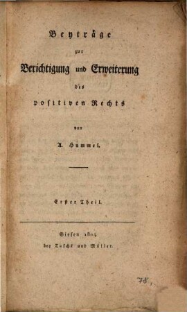 Berichtigung der gewöhnlichen Theorie über die Arten Verbindlichkeiten aufzuheben ...