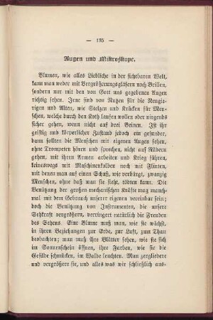 Augen und Mikroskope.
