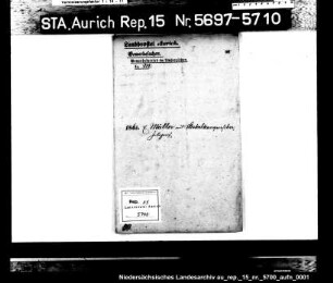 Hausierkonzessionen und -gesuche: E. Müller aus Stiekelkamperfehn, Photograph
