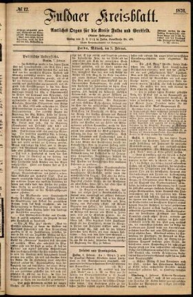 Ausgabe vom Mittwoch, den 09. Februar 1876.