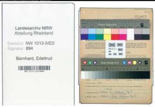 Entnazifizierung Edeltrud Bernhard , geb. 28.03.1908 (Lehrerin)