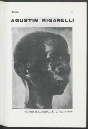 El chico de la calle : madera por Riganelli (1918)