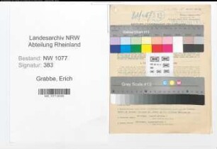 Entnazifizierung Erich Grabbe , geb. 05.10.1916 (Polizist)
