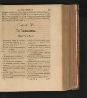 Caput V. De Iuramento.