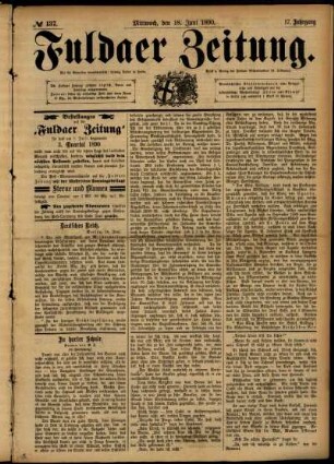 Ausgabe vom Mittwoch, den 18. Juni 1890.