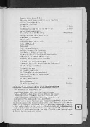 Sozialpädagogisches Zusatzstudium