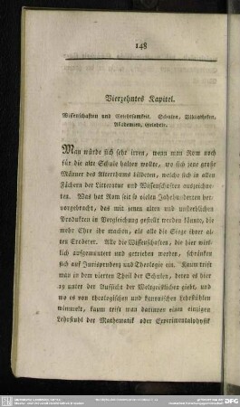 Vierzehntes Kapitel. Wissenschaften und Gelehrsamkeit. Schulen, Bibliotheken, Akademien Gelehrte
