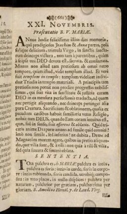 661-670, XXI. - XXV. Novembris