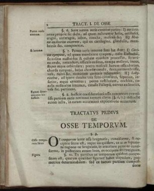 Tractatus Primus De Osse Temporum.