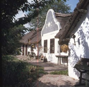 Österreich. Illmitz, Florianigasse 8. Floriani-Barockhaus. Straßenansicht