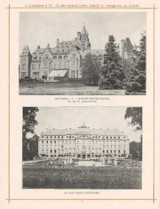 Kronberg i. T. - Schloss Friedrichshof ; Schloss Donauschingen