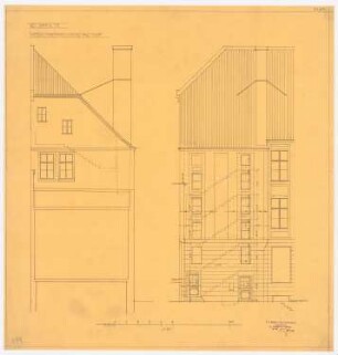 Kunsthandlung Eduard Schulte, Berlin: Nebentreppenhaus: Schnitte 1:50