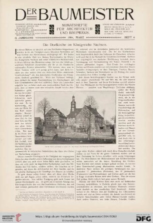 2: Die Dorfkirche im Königreiche Sachsen