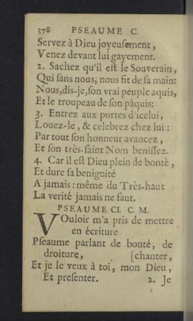 Pseaume CI. - CX.
