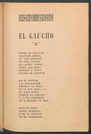 El gaucho