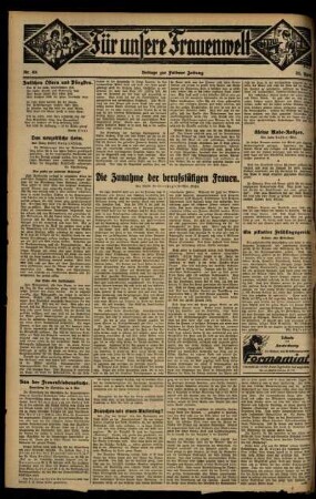 Zweite Ausgabe vom Donnerstag, den 23. April 1931.