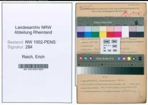 Entnazifizierung Erich Reich , geb. 31.05.1901 (Inspektor)