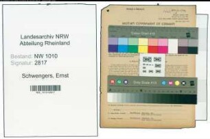 Entnazifizierung Ernst Schwengers , geb. 25.05.1891 (Grosshaendler)