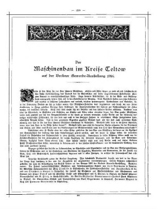 Der Maschinenbau im Kreise Teltow auf der Berliner Gewerbe-Ausstellung 1896