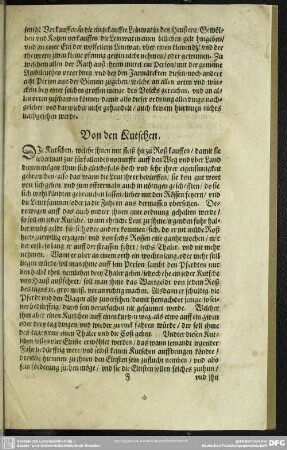 Von den Kutschen