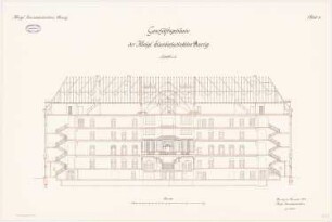 Eisenbahndirektion, Danzig: Längsschnitt 1:100