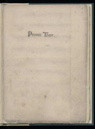 Primus Tenor
