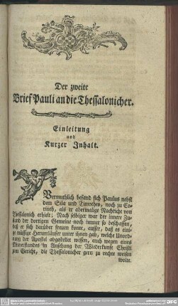 Der zweite Brief Pauli an die Thessalonicher