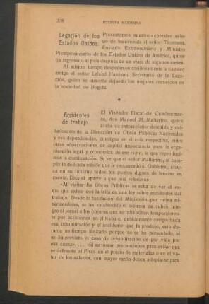 Accidentes de trabajo.
