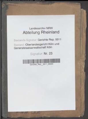 Personalakte: Broicher, Dr. Johann Paul