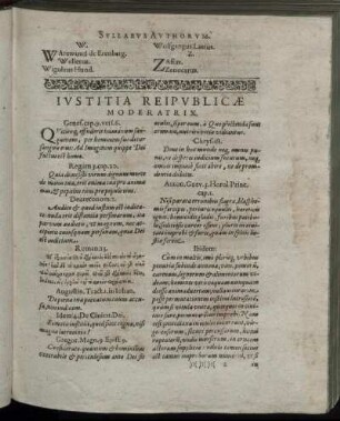 Iustitia Reipublicæ Moderatrix.
