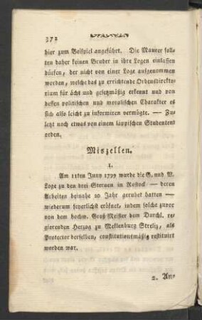 Miszellen