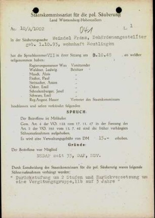 Weindel, Franz