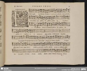 V. Exultate justi in Domino