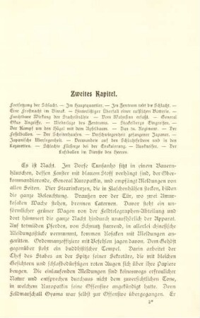 Zweites Kapitel. Fortsetzung der Schlacht...