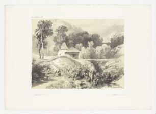 Landschaft mit zwei Hütten, Blatt 1 der Folge "Wälder und Berge"