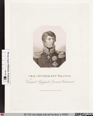 Bildnis Aleksandr Iwanowitsch Graf Ostermann-Tolstoj