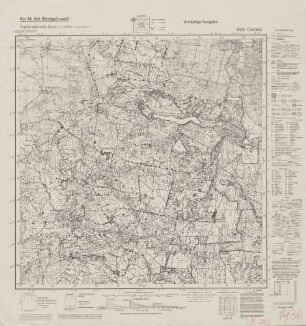 2883 Gorzno, Topographische Karte 1:25000 (4cm - Karte)