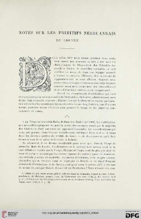 4. Pér. 10.1913: Notes sur les Primitifs néerlandais du Louvre