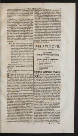 Relatio CVII.