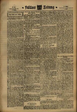 Dritte Ausgabe vom Samstag, den 04. März 1911.
