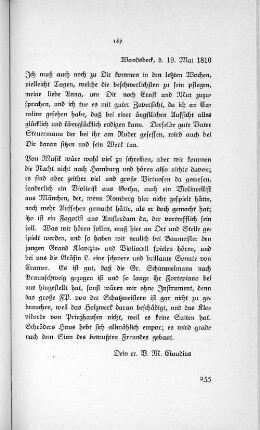 189 Wandsbeck, d. 19. Mai 1810