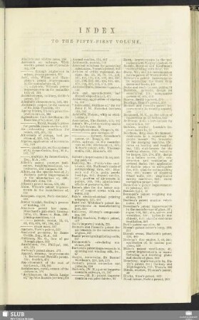Index to the fifty-first volume