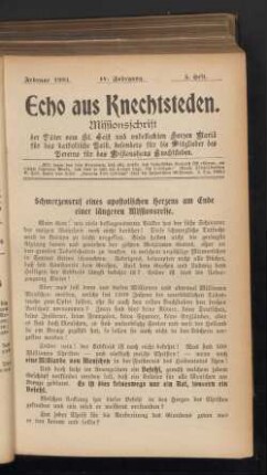 Februar 1903. 5. Heft