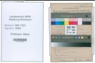 Entnazifizierung Maria Pohlmann , geb. 02.02.1906 ()